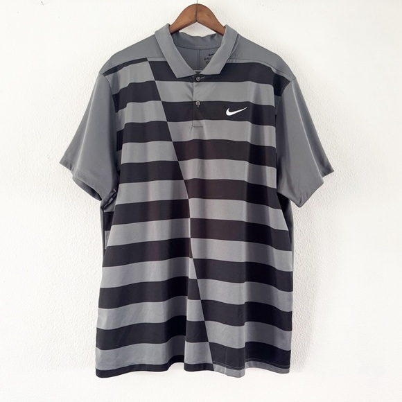 Nike Golf Dri-FIT Hacked Graphic Polo Shirt XXL Mens Performance Golf Athletic - Picture 2 of 13
